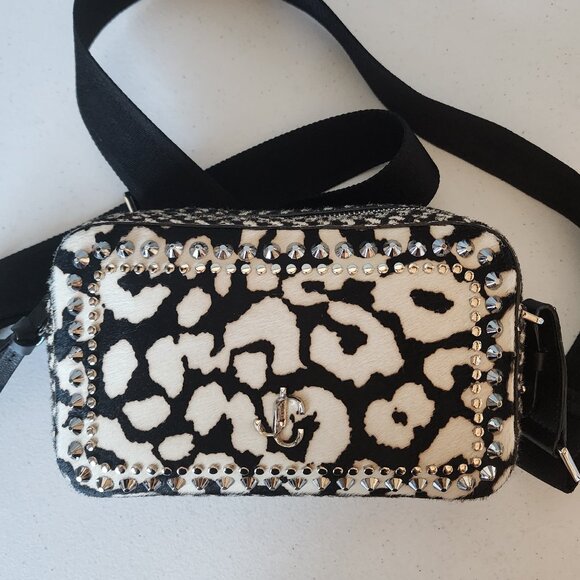 Jimmy Choo Studded Calf Hair Camera Bag "EUC" - Picture 16 of 16